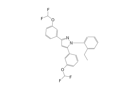 3,5-bis[3-(difluoromethoxy)phenyl]-1-(2-ethylphenyl)-1H-pyrazole