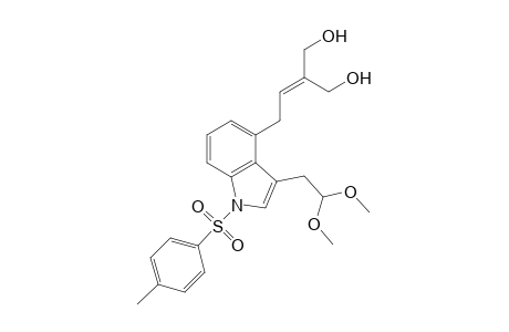 4-[3,3-Di(hydroxymethyl)prop-2-enyl]-N-tosy-3-(2,2-dimethoxyethyl)indole