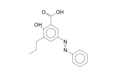 Benzoic acid, 2-hydroxy-3-propyl-5-(phenylazo)-