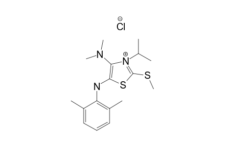 5-[(2,6-DIMETHYLPHENYL)-AMINO]-4-(DIMETHYLAMINO)-2-(METHYLTHIO)-3-ISOPROPYLTHIAZOLIUM-CHLORIDE