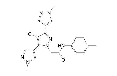 2-(4'-chloro-1,1''-dimethyl-1H,1'H,1''H-[4,3':5',4''-terpyrazol]-1'-yl)-N-(p-tolyl)acetamide