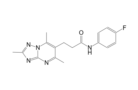 [1,2,4]triazolo[1,5-a]pyrimidine-6-propanamide, N-(4-fluorophenyl)-2,5,7-trimethyl-