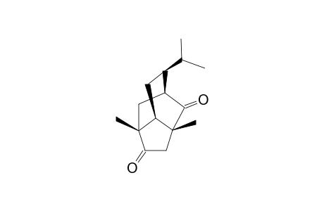 (-)-(1S,3R,6R,7S,9S)-9-ISOPROPYL-3,6-DIMETHYLTRICYCLO-[4.3.1.0-(3,7)]-DECANE-2,3-DIONE