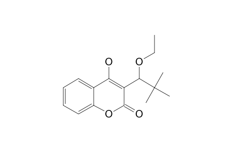 3-(1-ETHOXY-2,2-DIMETHYLPROPYL)-4-HYDROXY-2H-1-BENZOPYRAN-2-ONE