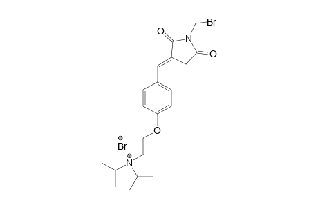 [4-(2-DIISOPROPYLAMINOETHOXY)-BENZYLIDENE]-N-BROMOMETHYLSUCCINIMIDE-HYDROBROMIDE