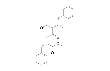 METHYL-(S)-(+)-2-(2-ACETYL-3-(PHENYLAMINO)-BUT-2-ENETHIOYLAMINO)-3-PHENYLPROPIONATE