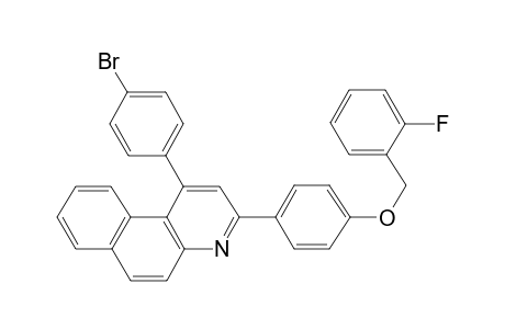 1-(4-bromophenyl)-3-[4-[(2-fluorophenyl)methoxy]phenyl]benzo[f]quinoline