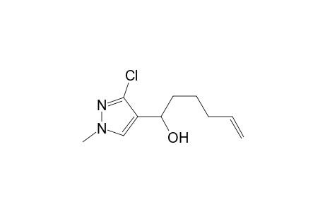 1-(3-Chloro-1-methyl-1H-pyrazol-4-yl)hex-5-en-1-ol