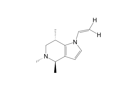 TRANS-N-VINYL-4,5,6,7-TETRAHYDRO-4,5,7-TRIMETHYLPYRROLO-[3.2-C]-PYRIDINE