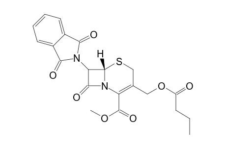 Methyl 3-butyroxymethyl-7-phthalimido-3-cephem-4-carboxylate