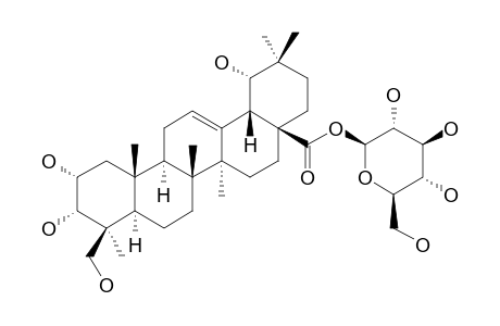 2-ALPHA,3-ALPHA,19-ALPHA,24-TETRAHYDROXY-OLEAN-12-EN-28-OIC-ACID-28-O-BETA-D-GLUCOPYRANOSYLESTER