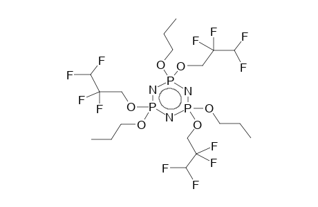 2,4,6-TRIS(2,2,3,3-TETRAFLUOROPROPYLOXY)-2,4,6-TRIPROPOXYCYCLOTRIPHOSPHAZENE