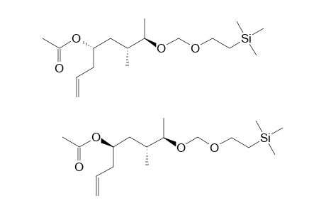 (2R,3S,5RS)-5-ACETYLOXY-3-METHYL-2-[2-(TRIMETHYLSILYL)-ETHOXYMETHOXY]-OCT-7-ENE