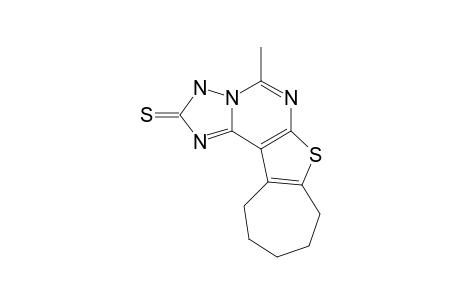 4-METHYL-8,9,10,11-TETRAHYDRO-3H,7H-CYCLOHEPTA-[4,5]-THIENO-[3,2-E]-[1,2,4]-TRIAZOLO-[2,3-C]-PYRIMIDINE-2-THIONE