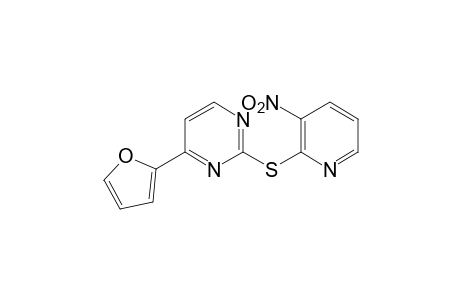 4-(2-furyl)-2-[(3-nitro-2-pyridyl)thio]pyrimidine