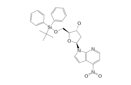 1-{2-DEOXY-5-O-[(1,1-DIMETHYLETHYL)-DIPHENYLSILYL]-BETA-D-ERYTHRO-PENTOFURANOSYL}-4-NITRO-1H-PYRROLO-[2,3-B]-PYRIDINE