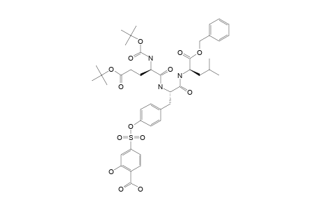 BOC-GLU-(O-TERT.-BUTYL)-TYR-[SO2C6H3(3-OH)(4-COOH)]-LEU-OBZL