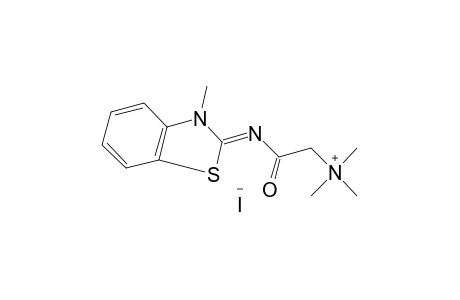 {[(3-METHYL-2-BENZOTHIAZOLINYLIDENE)CARBAMOYL]METHYL}TRIMETHYLAMMONIUM IODIDE