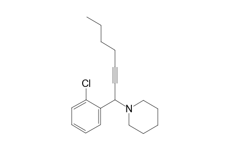 1-(1-(2-Chlorophenyl)hept-2-yn-1-yl)piperidine