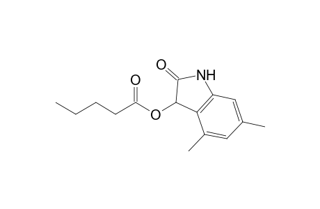 4,6-Dimethyl-2-oxo-1,3-dihydro-2H-indol-3-yl pentanoate