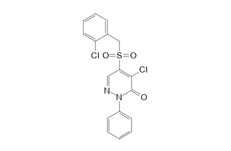 3(2H)-Pyridazinone, 4-chloro-5-[[(2-chlorophenyl)methyl]sulfonyl]-2-phenyl-