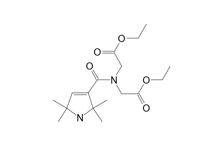 2-[(2-ethoxy-2-keto-ethyl)-(2,2,5,5-tetramethyl3-pyrroline-3-carbonyl)amino]acetic acid ethyl ester