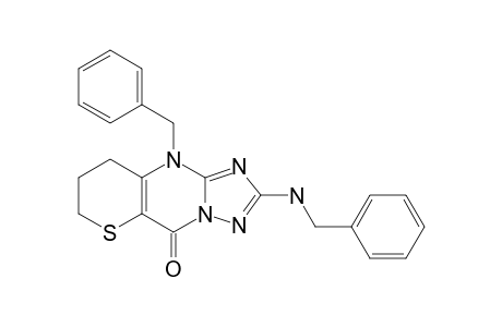 10-BENZYL-7,8-DIHYDRO-2-BENZYLAMINO9H,10H-THIOPYRANO-[3,2-D]-1,2,4-TRIAZOLO-[1,5-A]-PYRIMIDIN-5-ONE