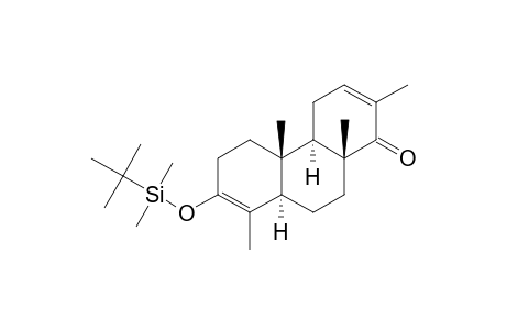 #6;[4AR-(4A-ALPHA,4B-BETA,8A-ALPHA,10A-BETA)]-7-[(TERT.-BUTYLDIMETHYLSILYL)-OXY]-2,4B,8,10A-TETRAMETHYL-4A,4B,5,6,8A,9,10,10A-OCTAHYDRO-1-(4H)-PHENANTHRENONE