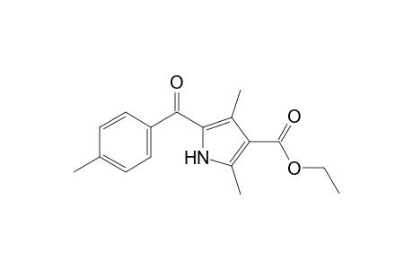 2,4-dimethyl-5-(p-toluoyl)pyrrole-3-carboxylic acid, ethyl ester