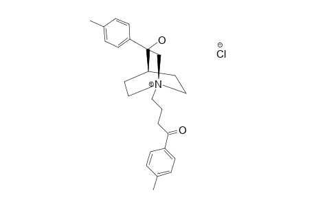 3-PARA-METHYLPHENYL-3-HYDROXY-N-(4'-PARA-METHYLPHENYL-4'-OXOBUTYL)-QUINUClIDINIUM_CHLORIDE