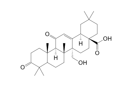 27-Hydroxy-3,11-dioxoolean-12-en-28-oic acid