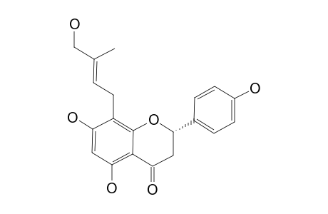 5,7-DIHYDROXY-8-[(E)-4-HYDROXY-3-METHYL-2-BUTENYL]-2-(4-HYDROXYPHENYL)-2,3-DIHYDRO-4H-CHROMEN-4-ONE