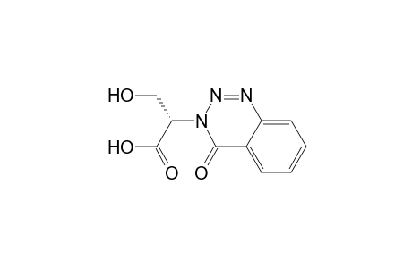 1,2,3-Benzotriazine-3(4H)-acetic acid, .alpha.-(hydroxymethyl)-4-oxo-, (S)-