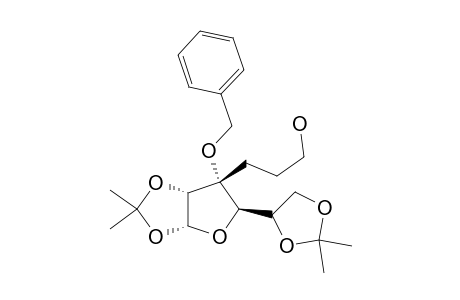 3-O-BENZYL-1,2:5,6-DI-O-ISOPROPYLIDENE-3-C-(3-HYDROXY)-PROPYL-ALPHA-D-ALLOFURANOSE