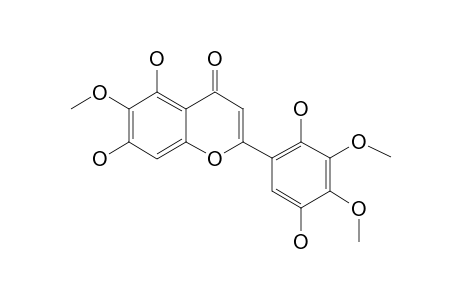 5,7,2',5'-TETRAHYDROXY-6,3',4'-TRIMETHOXY-FLAVONE