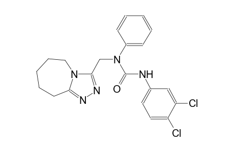 N'-(3,4-dichlorophenyl)-N-phenyl-N-(6,7,8,9-tetrahydro-5H-[1,2,4]triazolo[4,3-a]azepin-3-ylmethyl)urea