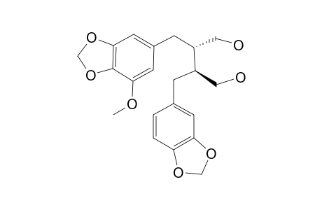 (2S,3S)-2-(5-METHOXY-3,4-METHYLENEDIOXYBENZYL)-3-(3,4-METHYLENEDIOXYBENZYL)-BUTANE-1,4-DIOL