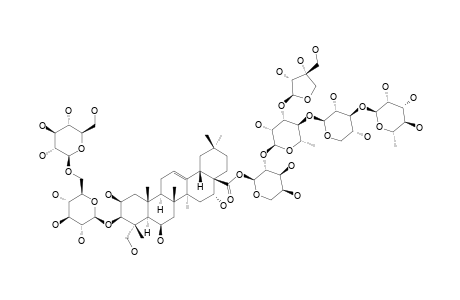 #3;3-O-(BETA-D-GLUCOPYRANOSYL-(1->6)-BETA-D-GLUCOPYRANOSYL)-28-O-(ALPHA-L-RHAMNOPYRANOSYL-(1->3)-BETA-D-XYLOPYRANOSYL-(1->4)-[BETA-D-APIOFURANOSYL-(1->3