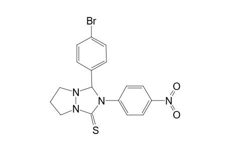 1-(4-bromophenyl)-2-(4-nitrophenyl)-1,5,6,7-tetrahydropyrazolo[1,2-a][1,2,4]triazole-3-thione