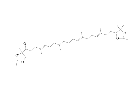 3-HYDROXY-2,6,10,15,19,23-HEXAMETHYL-6,10,14,18-TETRACOSATETRAENE-BIS-ACETONIDE