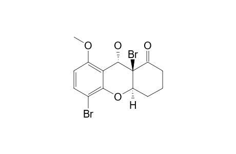 5,9A-DIBROMO-9-HYDROXY-8-METHOXY-2,3,4,4A,9,9A-HEXAHYDRO-XANTHEN-1-ONE