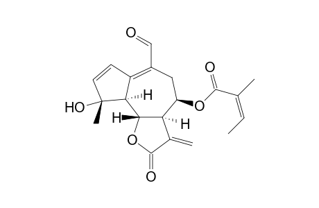 8.beta.-angelyloxy-4.alpha.-hydroxy-14-oxo-5.alpha.H,6.beta.H,7.alpha.H-guai-2,10(1),11(13)-triene-6,12-olide