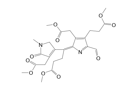 1H-Pyrrole-3-propanoic acid, 3-[[5-formyl-3-(2-methoxy-2-oxoethyl)-4-(3-methoxy-3-oxopropyl)-1H-pyrrol-2-yl]methylene]-2,5-dihydro-4-(2-methoxy-2-oxoethyl)-1-methyl-5-oxo-, methyl ester, (Z)-