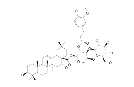 28-O-[GLUCOPYRANOSYL-(1->3)-2[3-[(4-HYDROXY-3-METHOXY)-PHENYL]-PROPIONYLOXY]-ARABINOPYRANOSYL]-ECHINOCYSTIC-ACID-ESTER