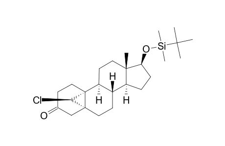 17-BETA-(TERT.-BUTYLDIMETHYLSILYLOXY)-19(S)-CHLORO-5-ALPHA,19-ALPHA-CYClOANDROSTAN-3-ONE