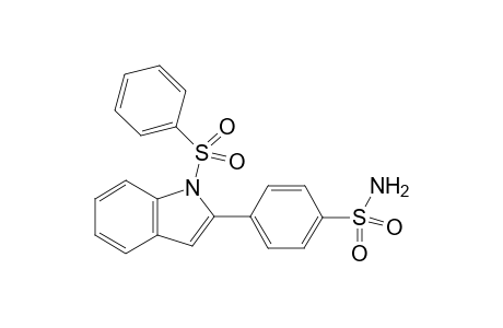 4-(1-Phenylsulfonyl-1H-indol-2-yl)benzenesulfonamide