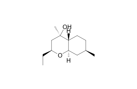 (2S,4R,4aR,7R,8aR)-2-ethyl-4,7-dimethyl-2,3,4a,5,6,7,8,8a-octahydrochromen-4-ol