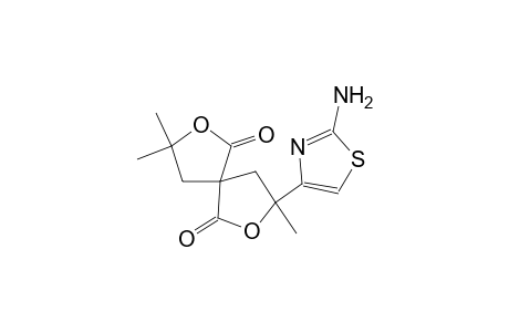 3-(2-amino-1,3-thiazol-4-yl)-3,8,8-trimethyl-2,7-dioxaspiro[4.4]nonane-1,6-dione