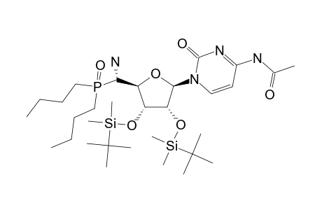 5'S-AMINO-5'-DI-N-BUTYLPHOSPHINYL-2',3'-DI-O-TERT.-BUTYLDIMETHYLSILYL-N-(4)-ACETYL-CYTIDINE