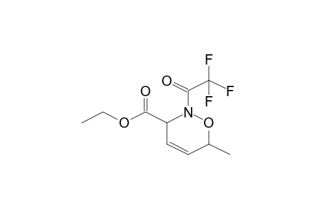 1,2-Oxazine, 3-ethoxycarbonyl-3-trifluoroacetyl-3,6-dihydro-6-methyl-, cis-